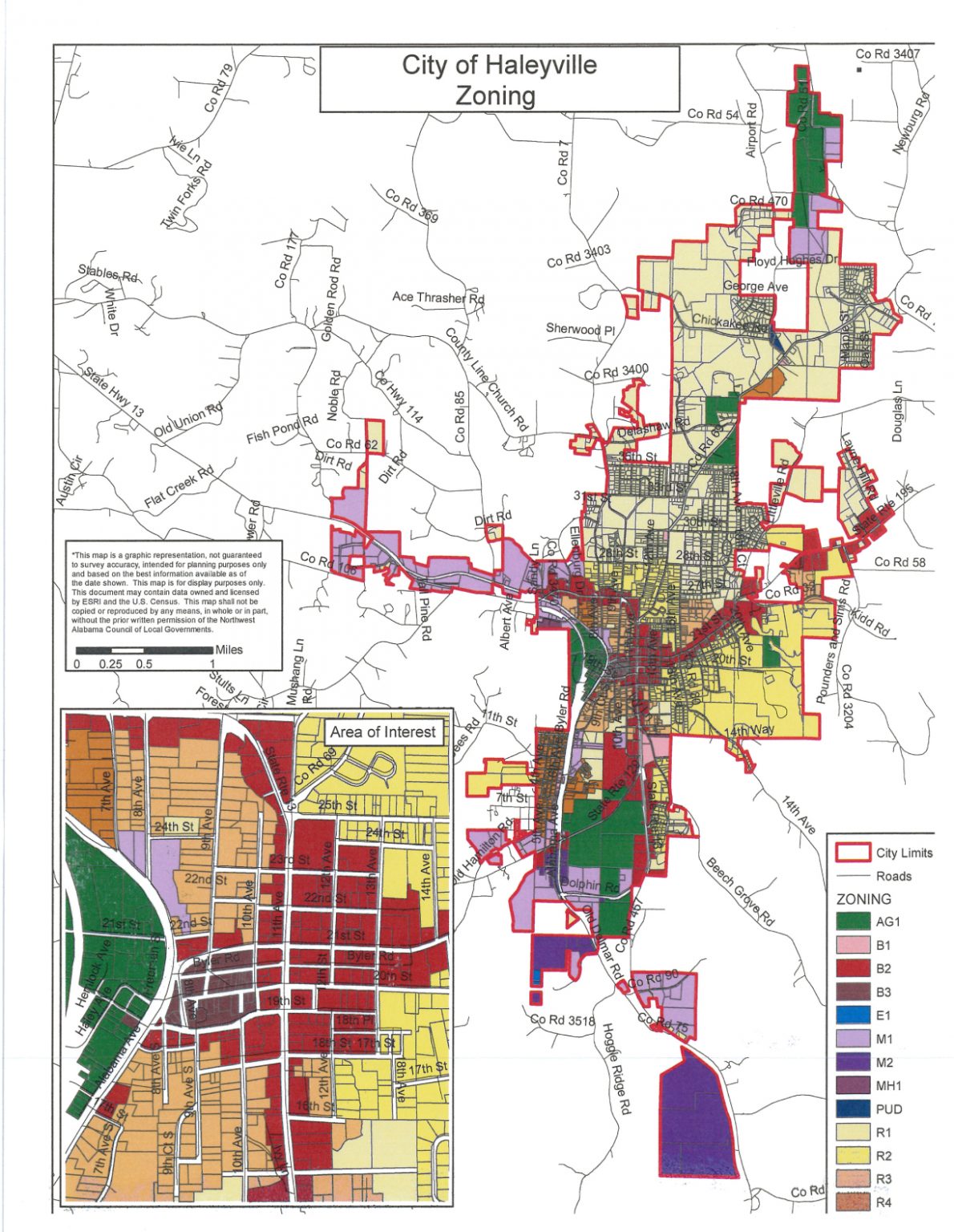 City Zoning Ordinance & Map City of Haleyville